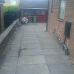 garden patio in worsthorne side if house